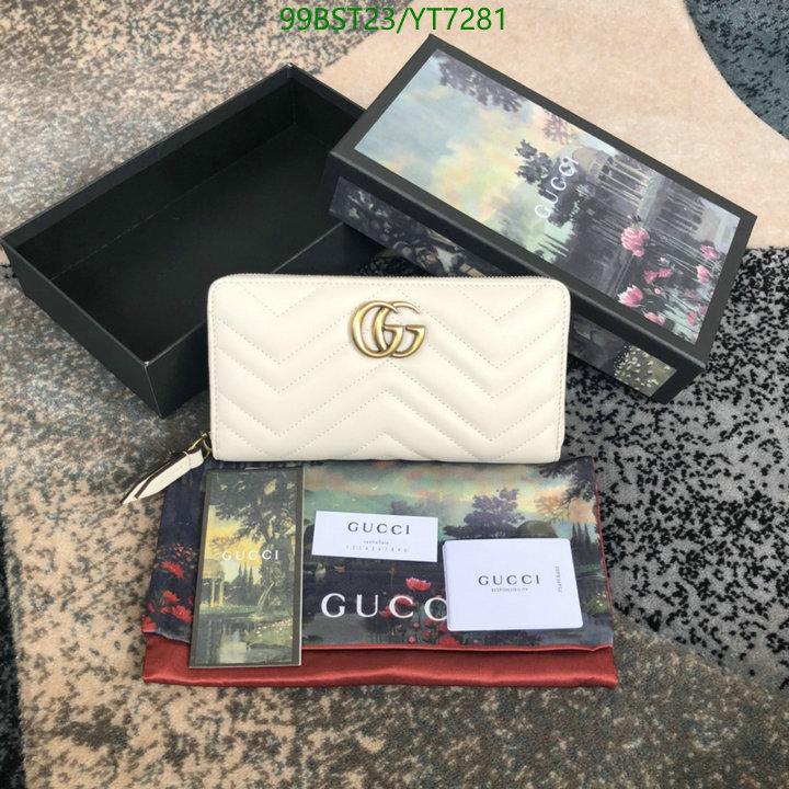 Gucci Bag-(Mirror)-Wallet-,Code: YT7281,$: 99USD