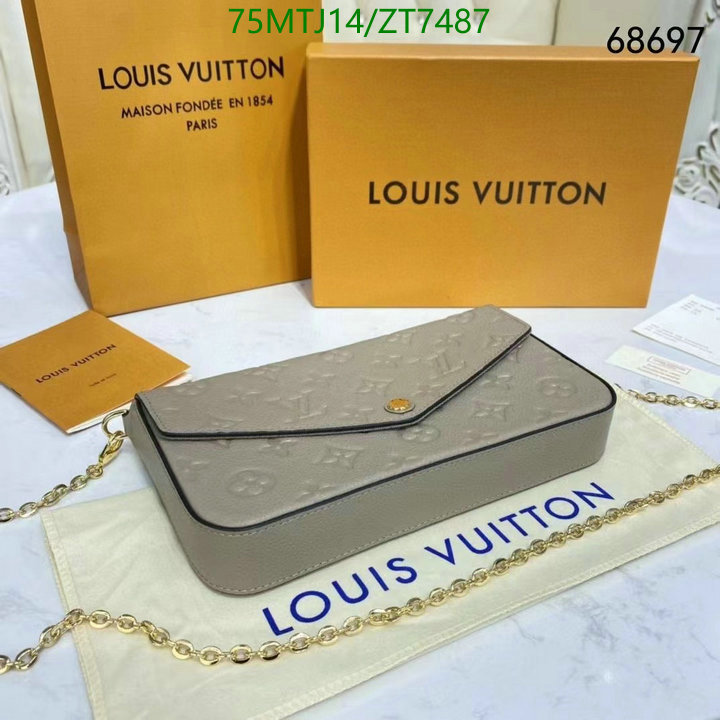 LV Bags-(4A)-Wallet-,Code: ZT7487,$: 75USD