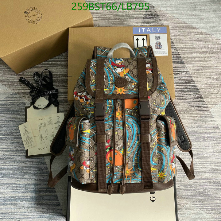 Gucci Bag-(Mirror)-Backpack-,Code: LB795,$: 259USD