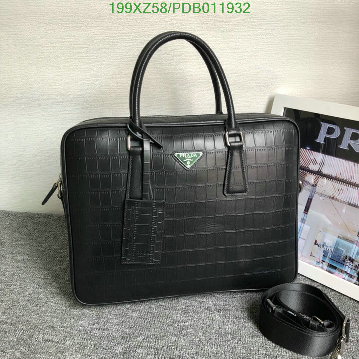 Prada Bag-(Mirror)-Handbag-,Code: PDB011932,$:199USD