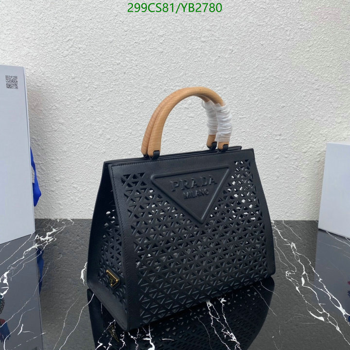 Prada Bag-(Mirror)-Handbag-,Code: YB2780,$: 299USD