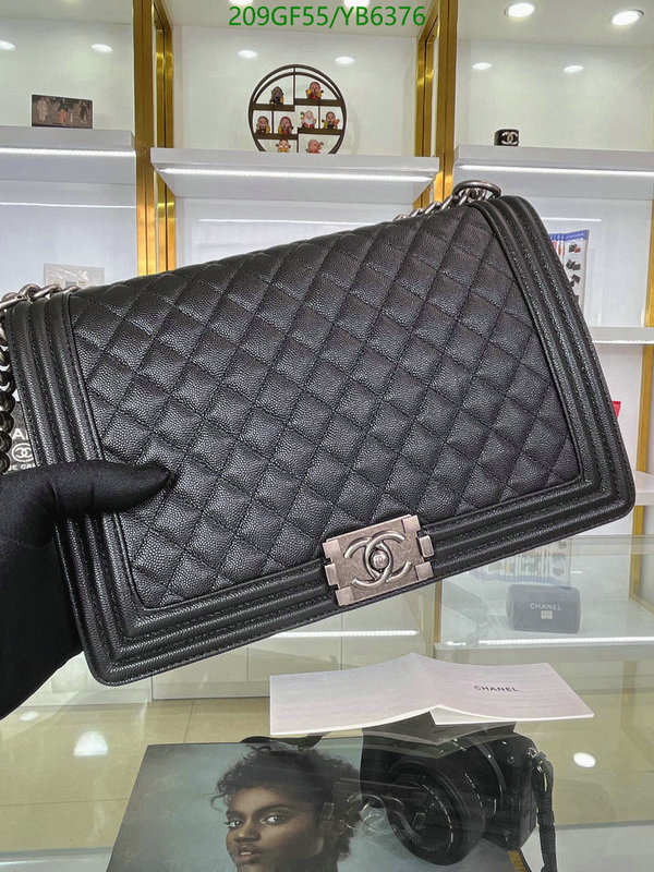 Chanel Bags -(Mirror)-Le Boy,Code: YB6376,$: 209USD