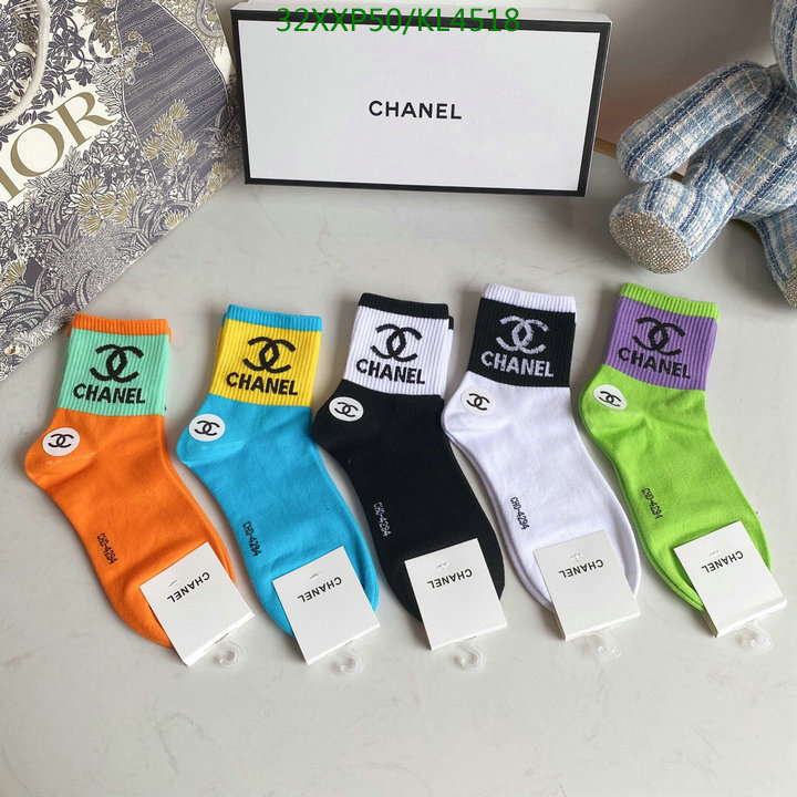 Sock-Chanel,Code: KL4518,$: 32USD