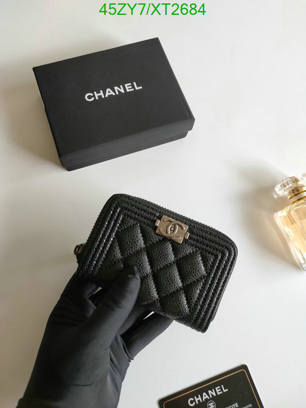 Chanel Bags ( 4A )-Wallet-,Code: XT2684,$: 45USD