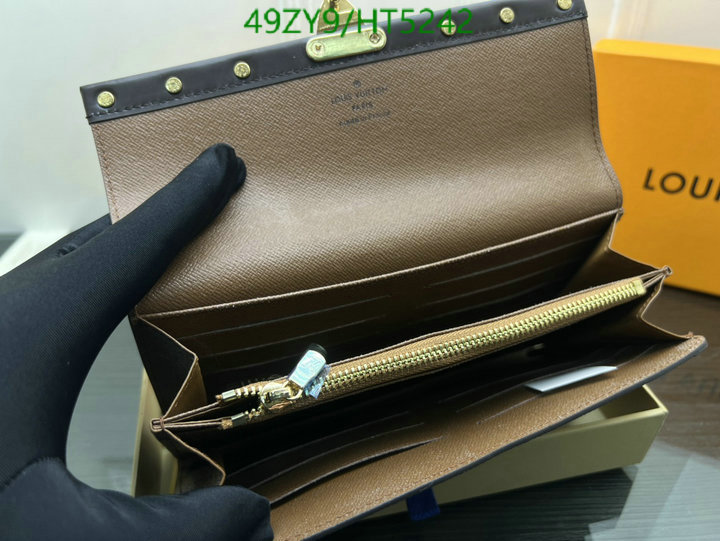 LV Bags-(4A)-Wallet-,Code: HT5242,$: 49USD