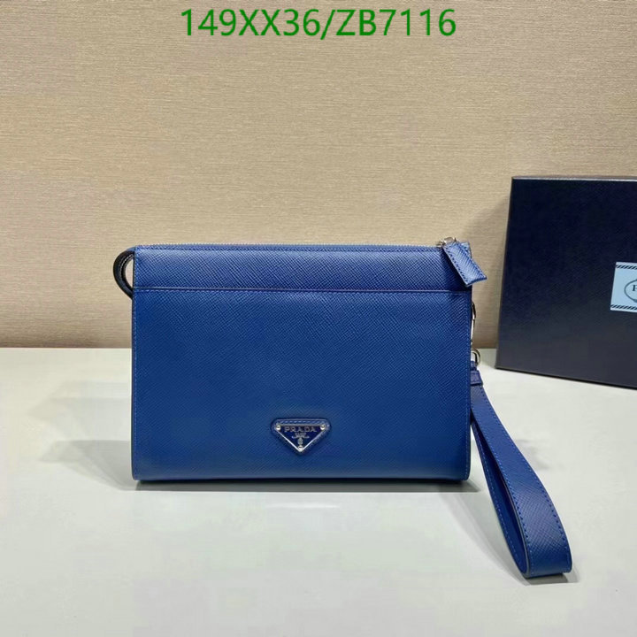 Prada Bag-(Mirror)-Clutch-,Code: ZB7116,$: 149USD