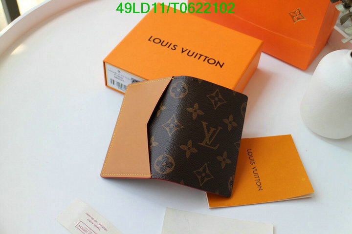 LV Bags-(Mirror)-Wallet-,Code: T0622102,$: 49USD