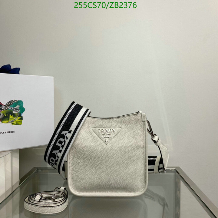 Prada Bag-(Mirror)-Diagonal-,Code: ZB2376,$: 255USD