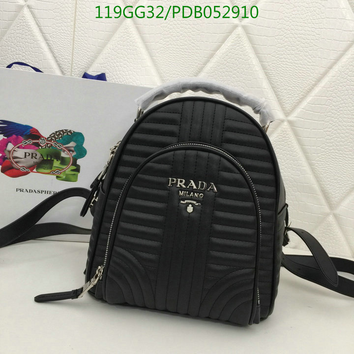 Prada Bag-(4A)-Backpack-,Code: PDB052910,$:119USD