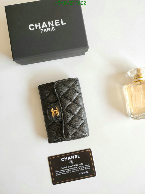 Chanel Bags ( 4A )-Wallet-,Code: ZT1602,$: 45USD