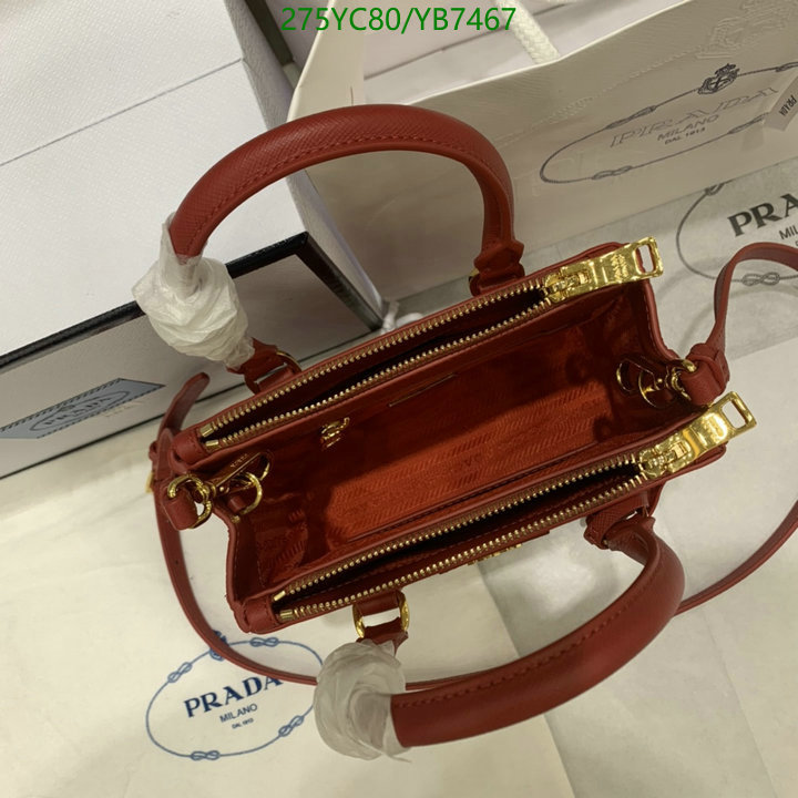 Prada Bag-(Mirror)-Diagonal-,Code: YB7467,$: 275USD