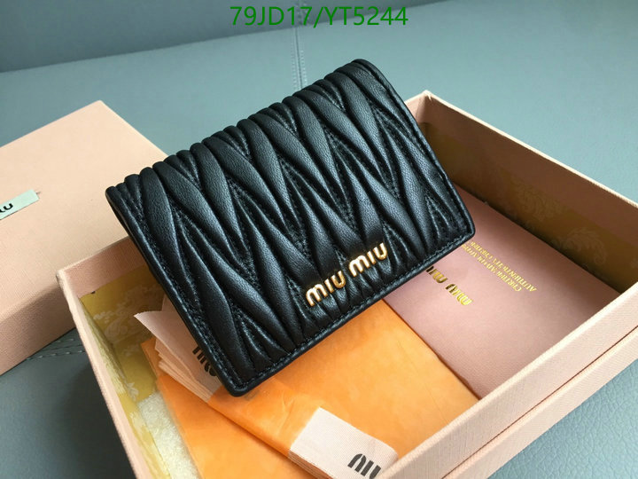 Miu Miu Bag-(Mirror)-Wallet-,Code: YT5244,$: 79USD