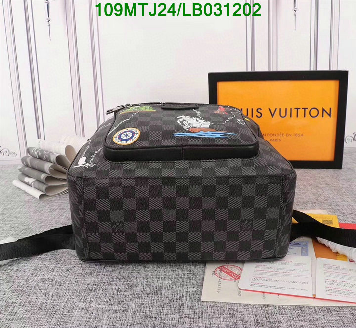 LV Bags-(4A)-Backpack-,Code: LB031202,$: 109USD