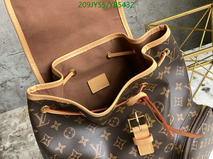 LV Bags-(Mirror)-Backpack-,Code: YB5432,$: 209USD