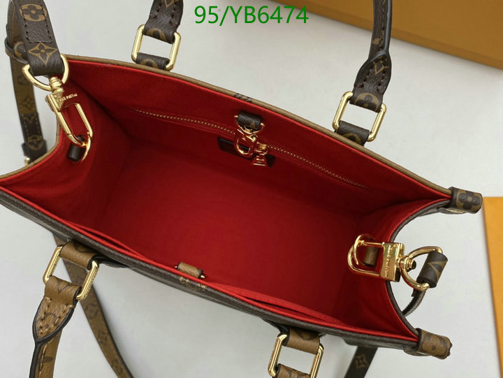 LV Bags-(4A)-Handbag Collection-,Code: YB6474,$: 95USD