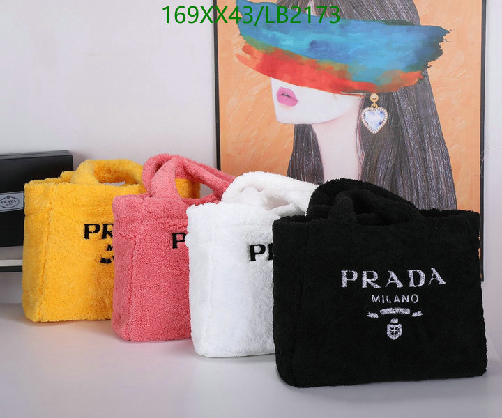 Prada Bag-(Mirror)-Handbag-,Code: LB2173,$: 169USD