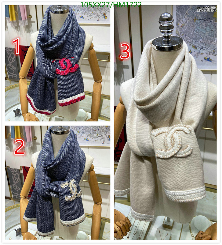 Scarf-Chanel, Code: HM1722,$: 105USD