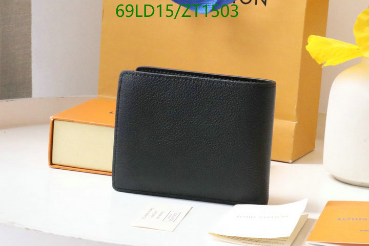 LV Bags-(Mirror)-Wallet-,Code: ZT1503,$: 69USD