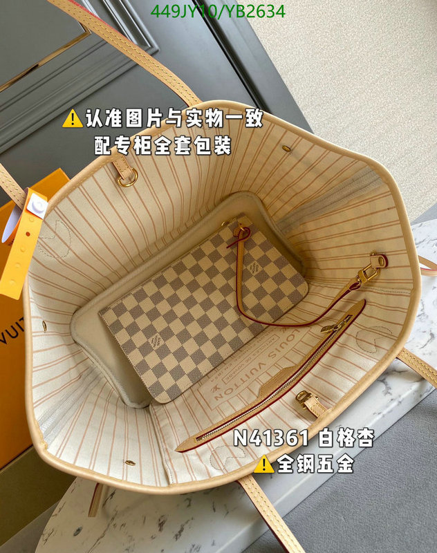 LV Bags-(Mirror)-Neverfull-,Code: YB2634,$: 449USD