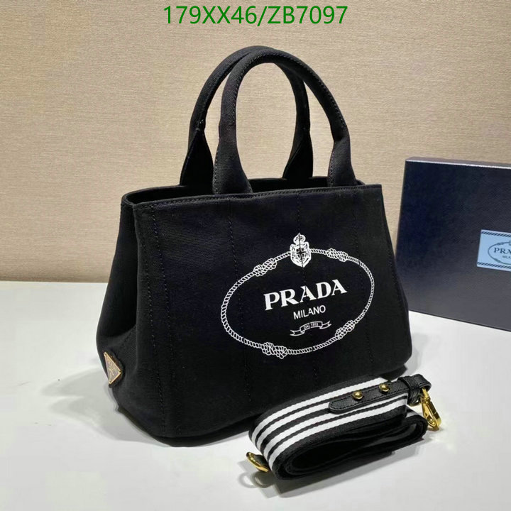 Prada Bag-(Mirror)-Handbag-,Code: ZB7097,$: 179USD