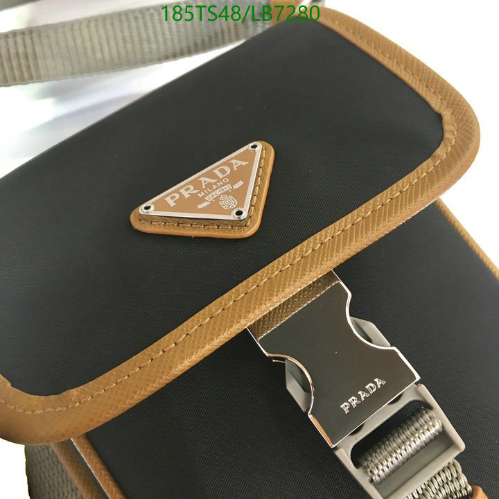 Prada Bag-(Mirror)-Diagonal-,Code: LB7280,$: 185USD