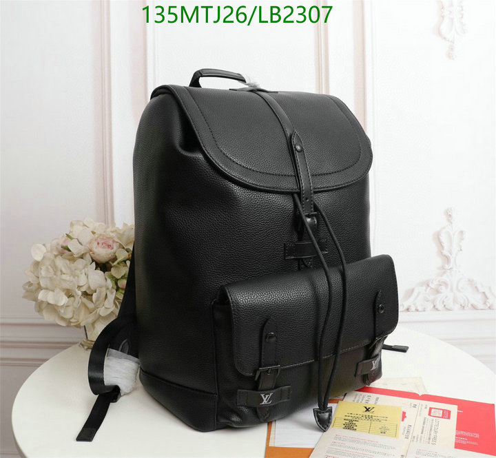 LV Bags-(4A)-Backpack-,Code: LB2307,$: 135USD