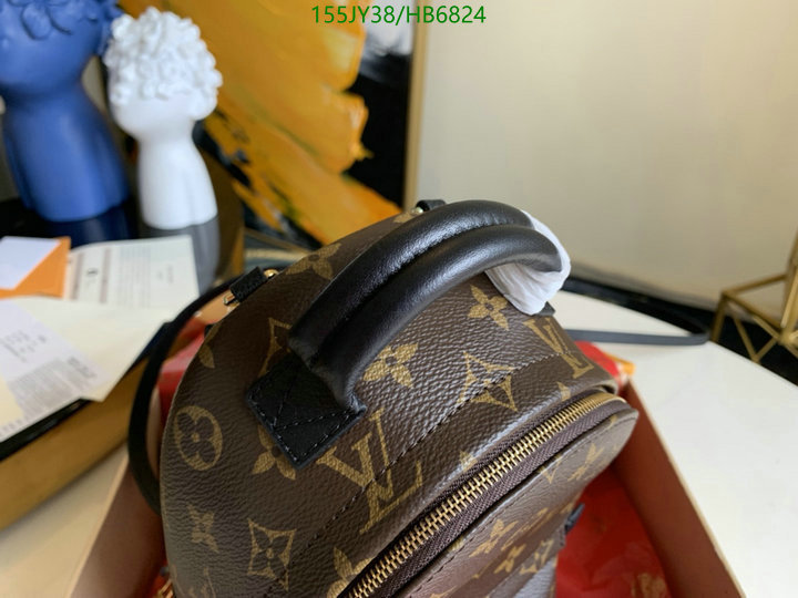 LV Bags-(Mirror)-Backpack-,Code: HB6824,$: 155USD