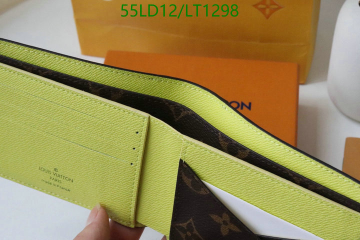 LV Bags-(Mirror)-Wallet-,Code: LT1298,$: 55USD