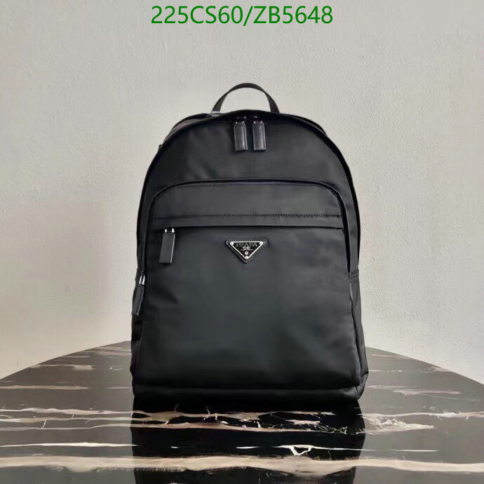 Prada Bag-(Mirror)-Backpack-,Code: ZB5648,$: 225USD