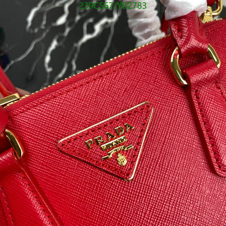 Prada Bag-(Mirror)-Handbag-,Code: YB2783,$: 239USD