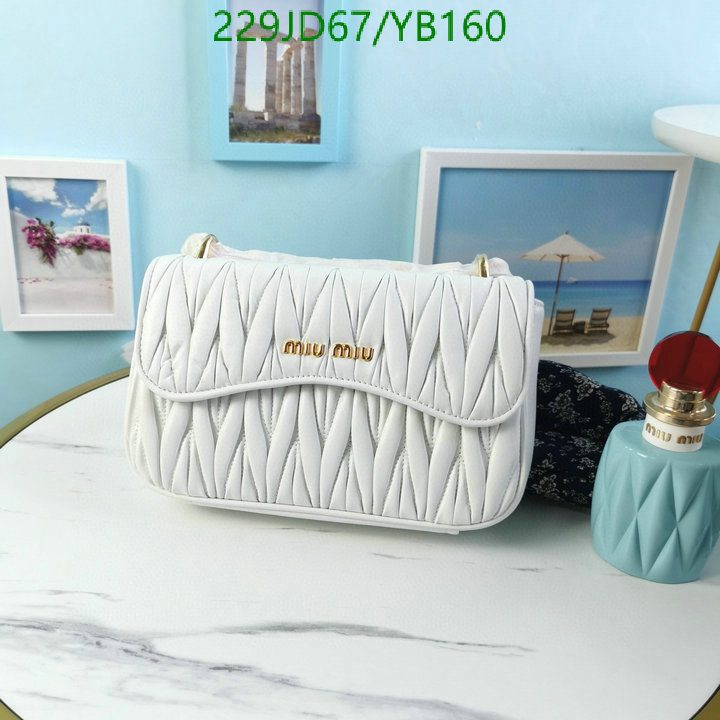 Miu Miu Bag-(Mirror)-Diagonal-,Code: YB160,$: 229USD