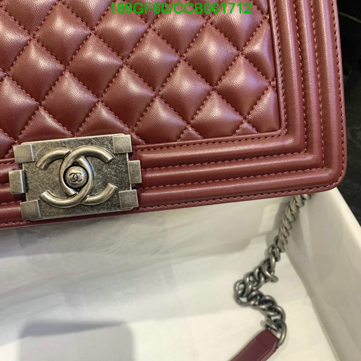 Chanel Bags -(Mirror)-Le Boy,Code: CCB061712,$: 189USD