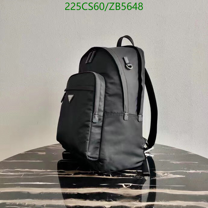 Prada Bag-(Mirror)-Backpack-,Code: ZB5648,$: 225USD