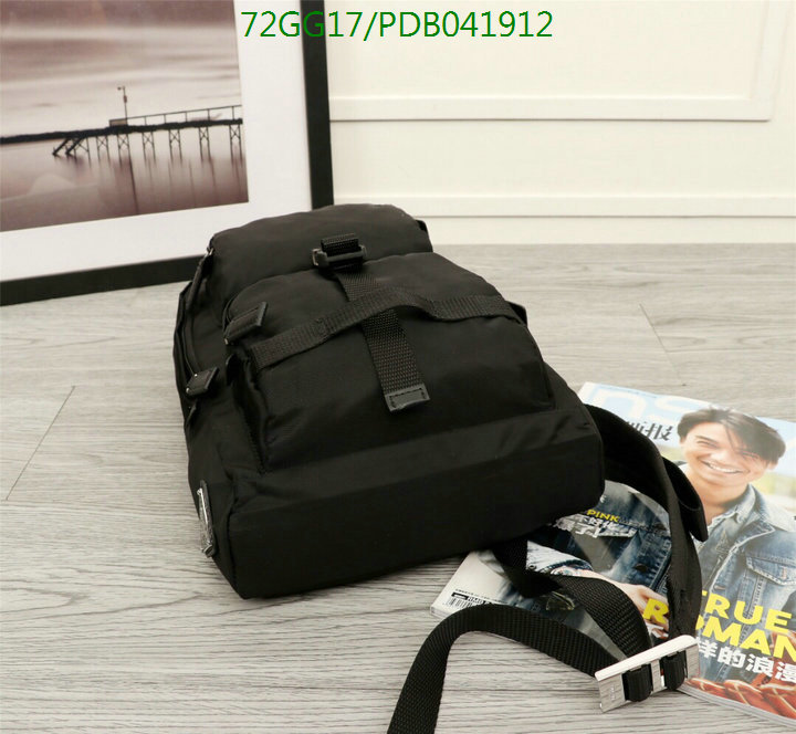 Prada Bag-(4A)-Backpack-,Code: PDB041912,$:72USD