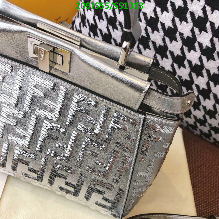 Fendi Bag-(Mirror)-Handbag-,Code: SS1018,