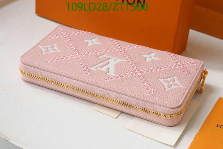 LV Bags-(Mirror)-Wallet-,Code: ZT1500,$: 109USD