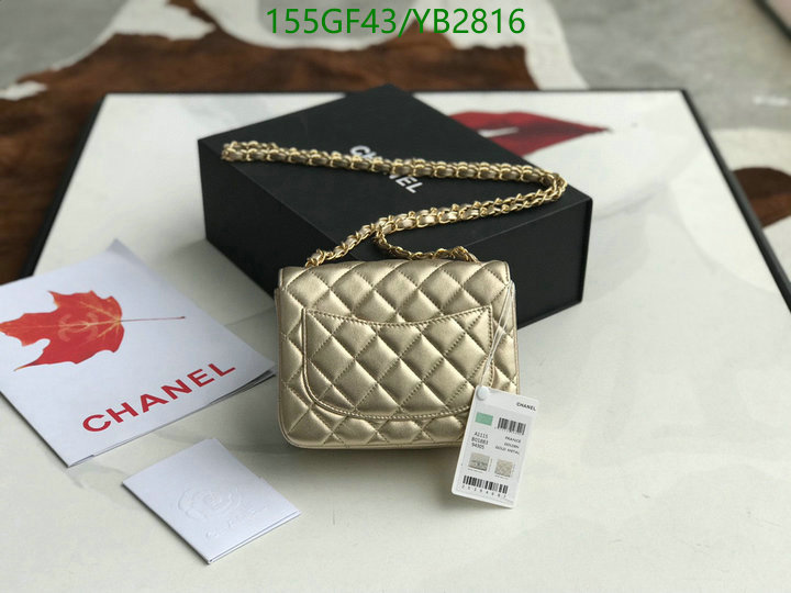 Chanel Bags -(Mirror)-Diagonal-,Code: YB2816,$: 155USD