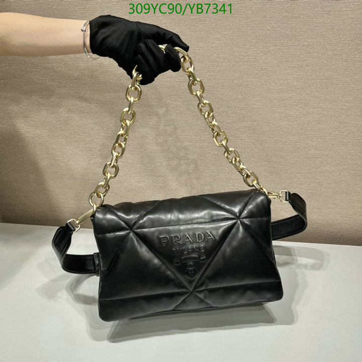 Prada Bag-(Mirror)-Diagonal-,Code: YB7341,$: 309USD