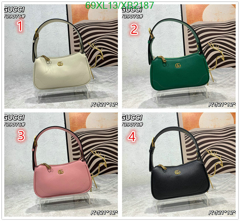 Gucci Bag-(4A)-Handbag-,Code: XB2187,$: 69USD
