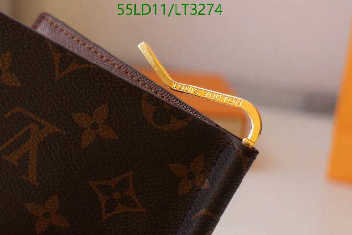 LV Bags-(Mirror)-Wallet-,Code: LT3274,$: 55USD