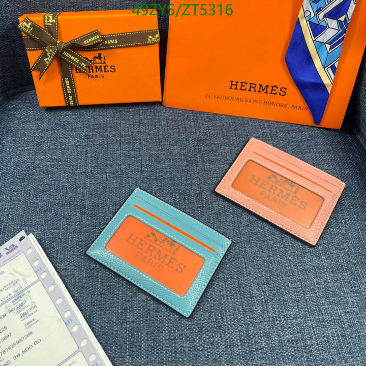 Hermes Bag-(4A)-Wallet-,Code: ZT5316,$: 49USD