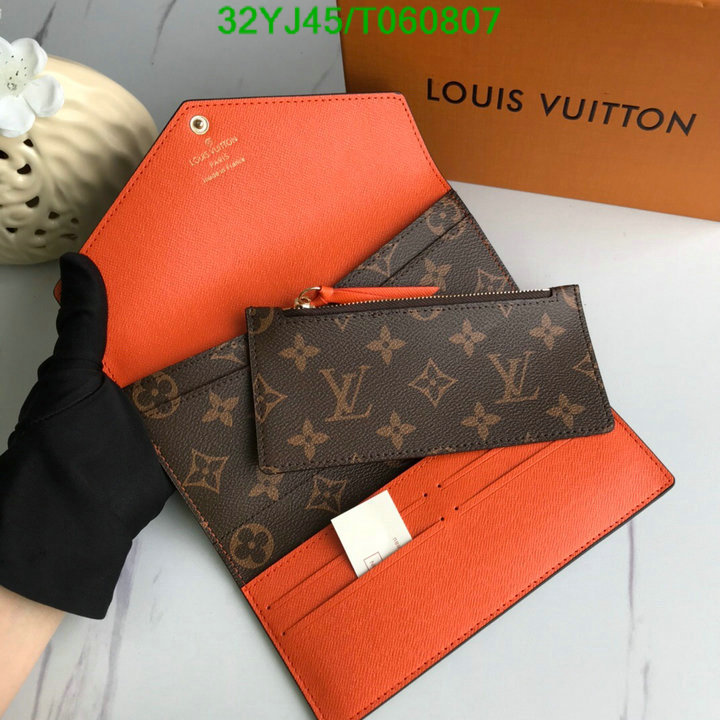 LV Bags-(4A)-Wallet-,Code: T060807,$: 32USD