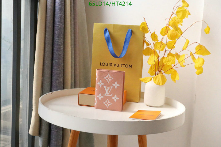 LV Bags-(Mirror)-Wallet-,Code: HT4214,$: 65USD