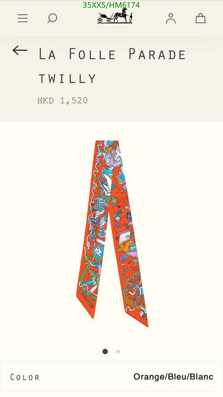 Scarf-Hermes, Code: HM6174,$: 35USD