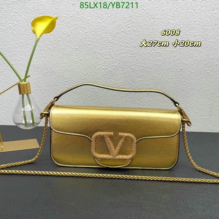 Valentino Bag-(4A)-LOC-V Logo ,Code: YB7211,$: 85USD