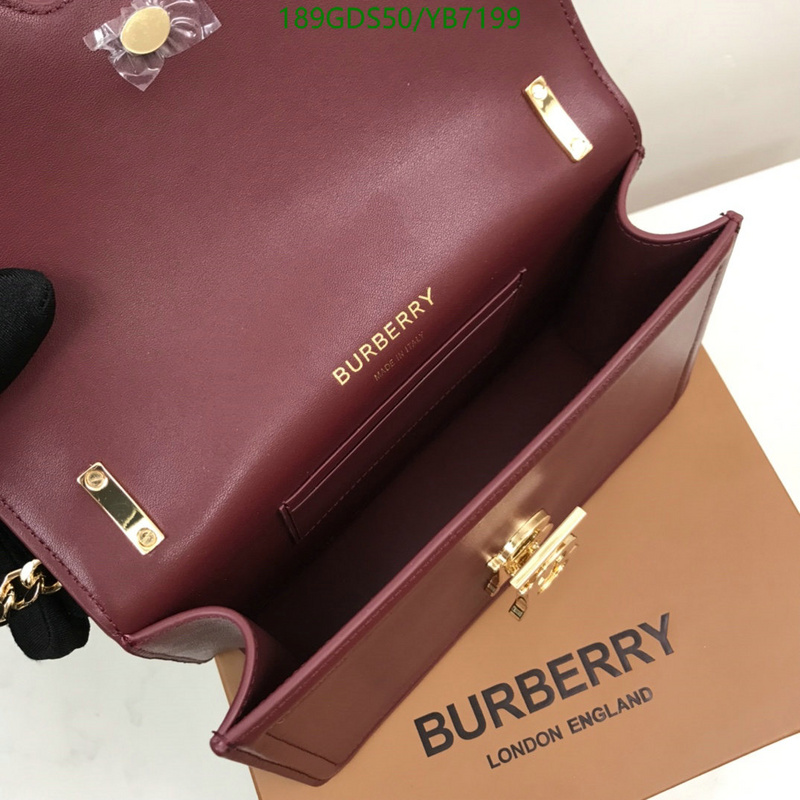 Burberry Bag-(Mirror)-Diagonal-,Code: YB7199,$: 189USD