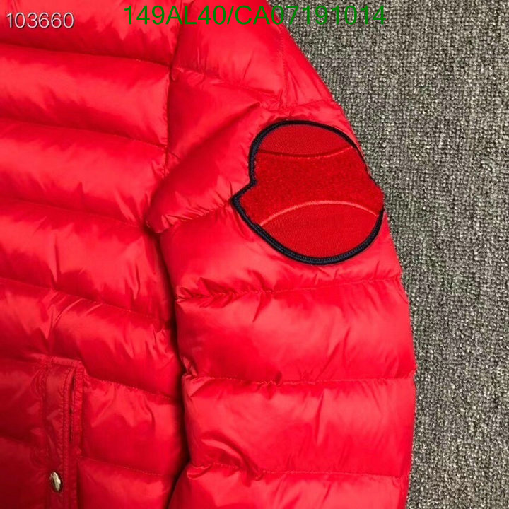 Down jacket Men-Moncler, Code: CA07191014,$:149USD