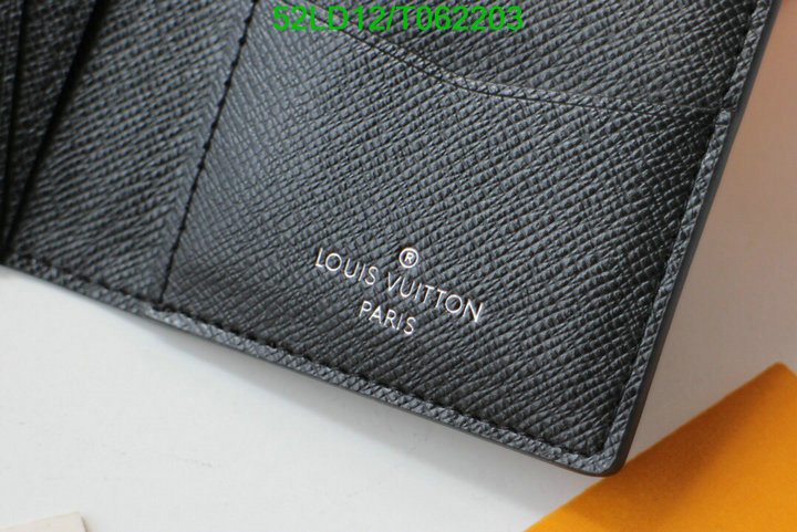 LV Bags-(Mirror)-Wallet-,Code: T062203,$: 52USD