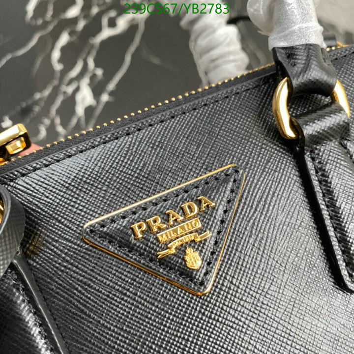 Prada Bag-(Mirror)-Handbag-,Code: YB2783,$: 239USD