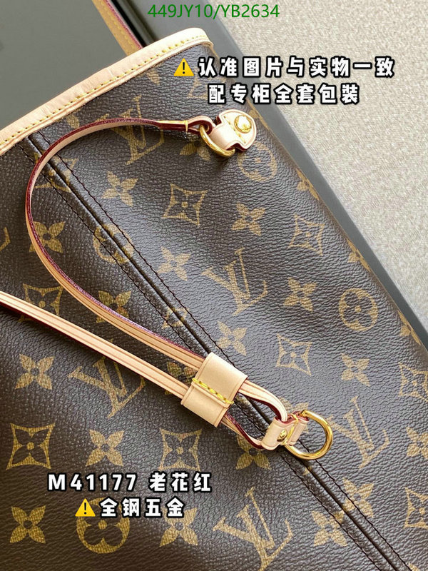 LV Bags-(Mirror)-Neverfull-,Code: YB2634,$: 449USD